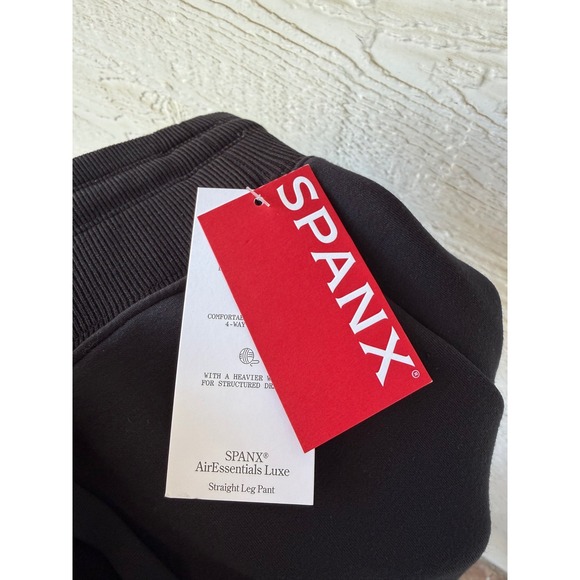 Spanx AirEssentials Luxe Straight Leg Pant Very Black Womens Size XL NWT - Picture 4 of 9